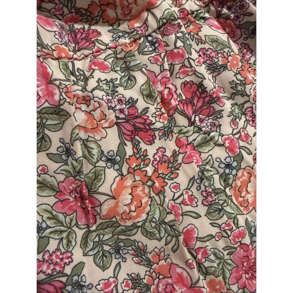 Old Navy Women's Tiered Pink/Green/Tan Summer Dress Pockets! Size XL NWT - Picture 2 of 7